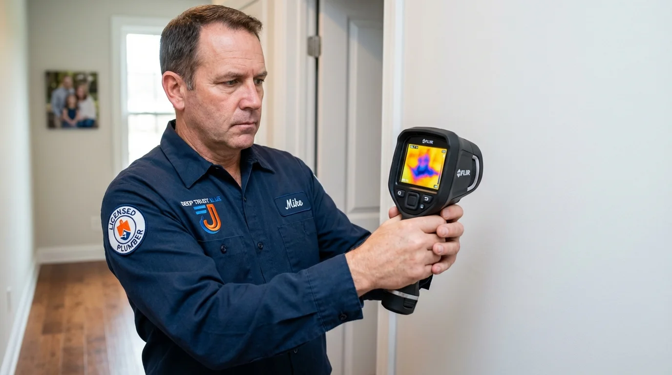 Thermal imaging leak detection by Johns Plumbing LLC in Pullman